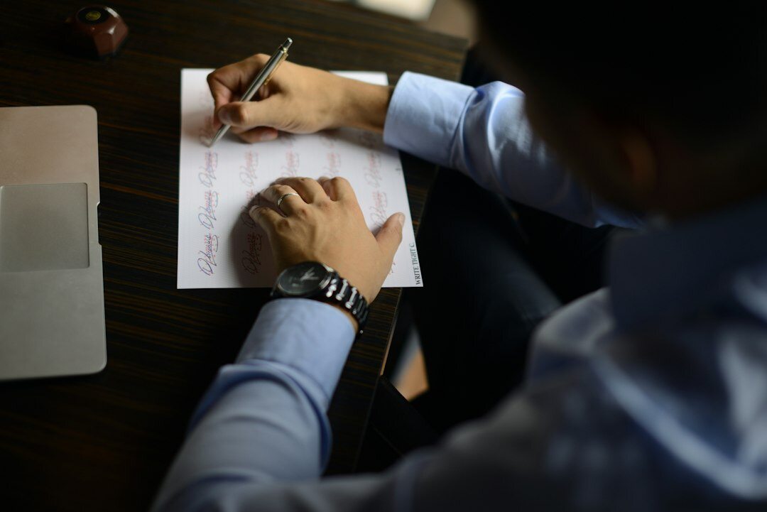 person reviewing insurance policy